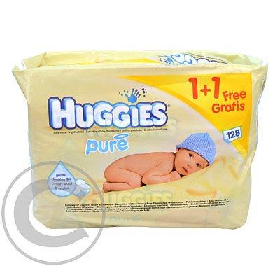 Huggies wipes Pure (2x56) žluté, Huggies, wipes, Pure, 2x56, žluté