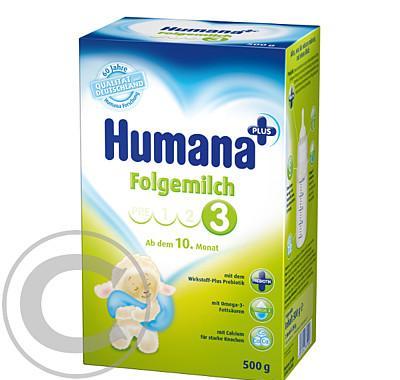 Humana 3 pokračující výživa od dokončeného 10 měsíce s prebiotiky 500g, Humana, 3, pokračující, výživa, od, dokončeného, 10, měsíce, prebiotiky, 500g