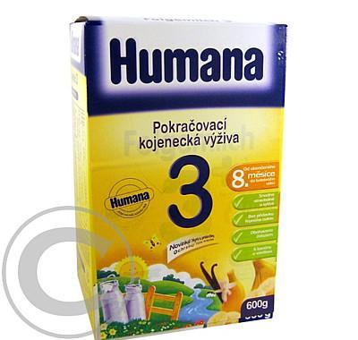 Humana 3 pokroková výživa od dok. 8.měsíce s prebiotami 600 g vanilka, Humana, 3, pokroková, výživa, od, dok., 8.měsíce, prebiotami, 600, g, vanilka