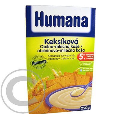 Humana kaše obilno-mléčné 250g  keksíková od 5.měsíce, Humana, kaše, obilno-mléčné, 250g, keksíková, od, 5.měsíce