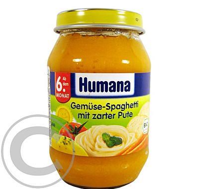 Humana zelenina se špagetami   krůtou 190 g, Humana, zelenina, se, špagetami, , krůtou, 190, g