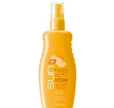 Hydratační mléko na opalování ve spreji pro citlivou pokožku SPF 15 Sun  (Medium Moisturising Sun Spray Sensitive Skin) 150 ml, Hydratační, mléko, opalování, ve, spreji, citlivou, pokožku, SPF, 15, Sun, , Medium, Moisturising, Sun, Spray, Sensitive, Skin, 150, ml