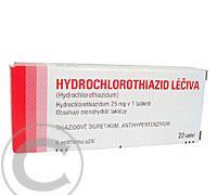 HYDROCHLOROTHIAZID LÉČIVA  20X25MG Tablety, HYDROCHLOROTHIAZID, LÉČIVA, 20X25MG, Tablety