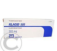 KLACID 500  14X500MG Potahované tablety, KLACID, 500, 14X500MG, Potahované, tablety