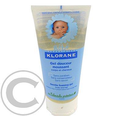 KLORANE BEBE Gel douc.mouss 200ml-jemný pěnivý gel