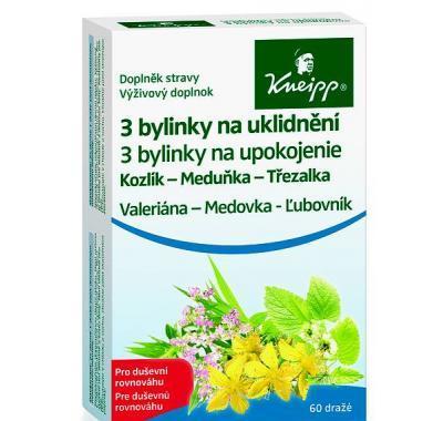 KNEIPP 3 bylinky na uklidnění 60 tbl.   Kozlík 40 tbl.