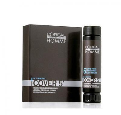 L´Oreal Paris Homme Cover 5 Hair Color 3x50ml Barva na vlasy - středně hnědá