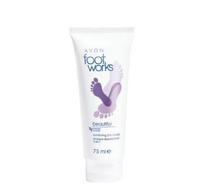 Levandulová maska na nohy 3 v 1 Foot Works (Beautiful Comforting Mask) 75 ml