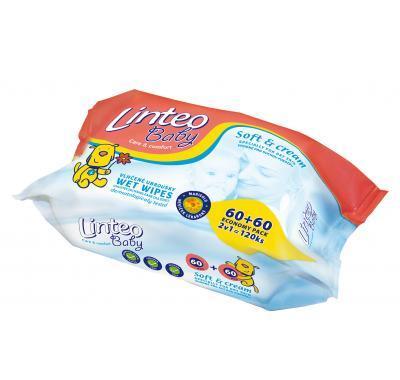 Linteo soft&cream vlhčené ubrousky 120 kusů