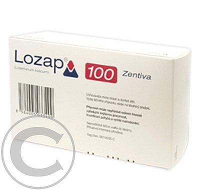 LOZAP 100 ZENTIVA  90X100MG Potahované tablety, LOZAP, 100, ZENTIVA, 90X100MG, Potahované, tablety