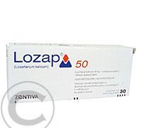 LOZAP 50 ZENTIVA  30X50MG Potahované tablety, LOZAP, 50, ZENTIVA, 30X50MG, Potahované, tablety