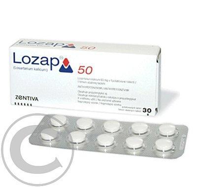 LOZAP 50 ZENTIVA  60X50MG Potahované tablety