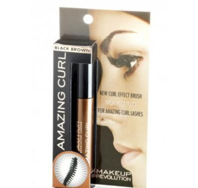 Makeup Revolution Amazing Curl Mascara Black - řasenka pro natočení řas černá 5.5 ml