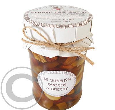 Medová pochoutka se sušeným ovocem a ořechy 350g