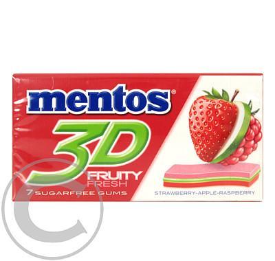 Mentos žvýkačka 3D jahoda 7ks