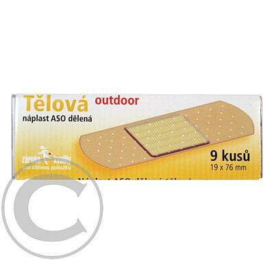 Náplast ASO Tělová 19x76mm Outdoor PLS 9ks