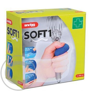 Náplast bez lepidla elastická Soft1 6cm x 5m modrá MSM