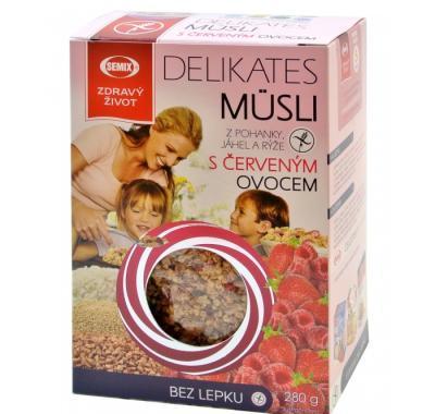 SEMIX Müsli delikates bezlepkové s červeným ovocem 280 g