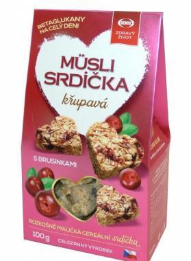 SEMIX Müsli srdíčka křupavá s brusinkami 100 g