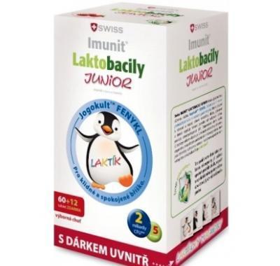 Swiss Imunit Laktobacily Junior 60   12 tobolek zdarma