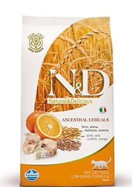 N&D Low Grain CAT Adult Codfish & Orange 300g