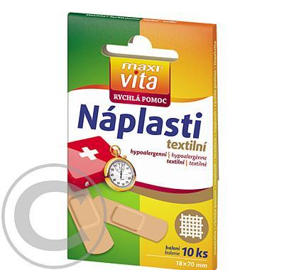 Náplast Maxivita Rychlá pomoc textilní18x70mm 10ks