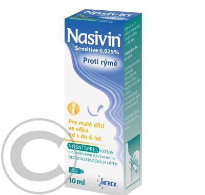 NASIVIN SENSITIVE 0,025 %  1X10ML Roztok ve spreji