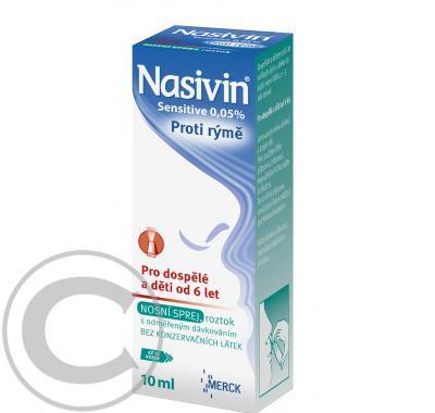 NASIVIN SENSITIVE 0,05%  1X10ML/5MG Roztok ve spreji