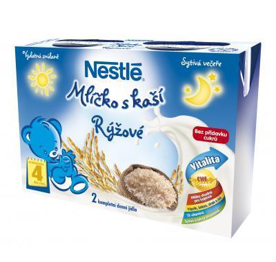 NESTLÉ Mlíčko s kaší rýžové 2x200 ml, NESTLÉ, Mlíčko, kaší, rýžové, 2x200, ml