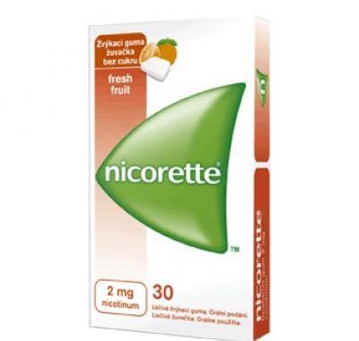 NICORETTE FRESHFRUIT GUM 30X2 MG Žvýkačky