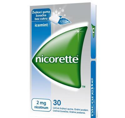 NICORETTE ICEMINT GUM 30X2 MG Žvýkačky