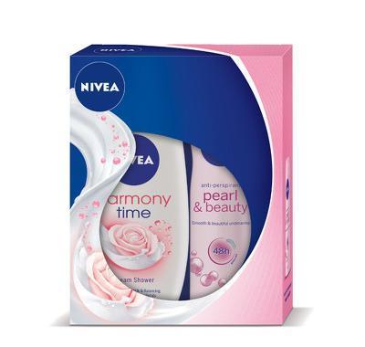 NIVEA kazeta pro ženy PEARL sprchový gel   deo