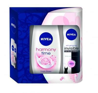 NIVEA Vánoční dámská kazeta Invisiblerose (deo   sprchový gel)