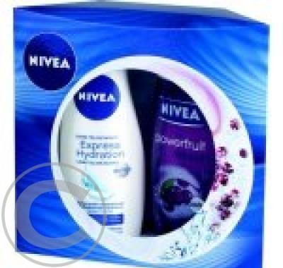 NIVEA Vánoční kazeta Brusinka ( tělové mléko, sprchový gel )