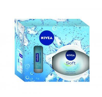 NIVEA Vánoční kazeta Soft (krém   Labello)