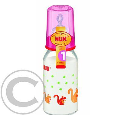 NUK-Dět.láhev sklo 125ml SI sav.V1(0-6) 747008