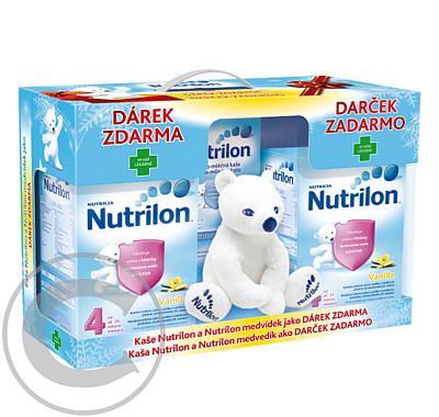 NUTRILON 4 Vanilka 2x600g VÁNOČNÍ BALENÍ  s medvědem, NUTRILON, 4, Vanilka, 2x600g, VÁNOČNÍ, BALENÍ, medvědem