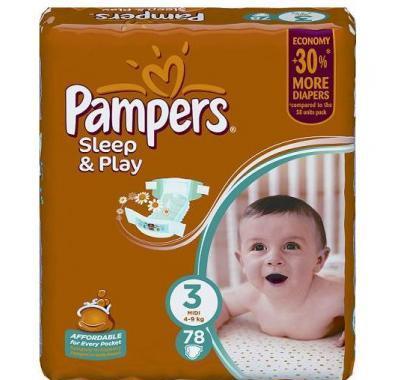 Pampers Sleep&Play Midi 4 - 9 kg 78 kusů