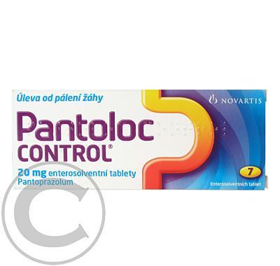 PANTOLOC CONTROL 20 MG  7X20MG Tablety