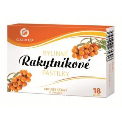 Pastilky bylinné rakytníkové Galmed 18 tbl