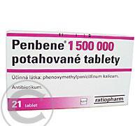 PENBENE 1 500 000  21 Potahované tablety, PENBENE, 1, 500, 000, 21, Potahované, tablety