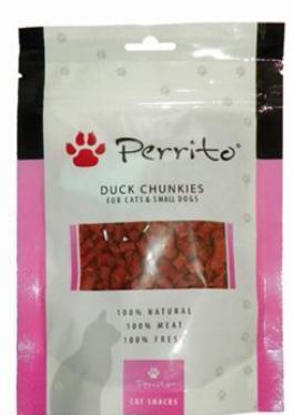 Perrito Duck Chunkies kočky a malé psy 100g