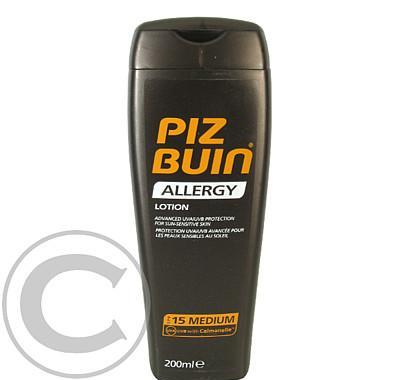 PIZ BUIN SPF15 opalovací mléko proti sluneční alergii 200ml