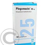 PLEGOMAZIN 25 MG  50X25MG Obalené tablety, PLEGOMAZIN, 25, MG, 50X25MG, Obalené, tablety