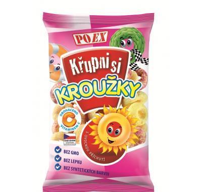 POEX Kroužky s ovocnou příchutí 90 g