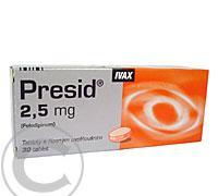 PRESID 2,5 MG  30X2.5MG Tabl. s řízeným uvol., PRESID, 2,5, MG, 30X2.5MG, Tabl., řízeným, uvol.