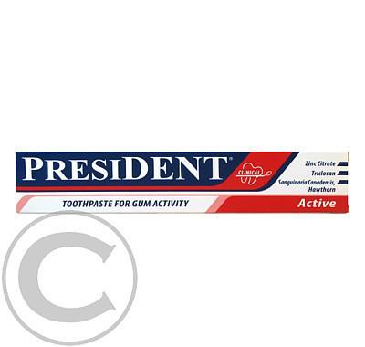 PresiDENT Zubní pasta Active astringenní antibakteriální 75ml