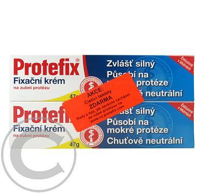 Protefix Fixační krém 2x40ml   tablety zdarma