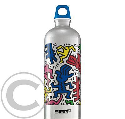 Nápojová lahev Sigg Rave By Haring alu transp. 1,0l