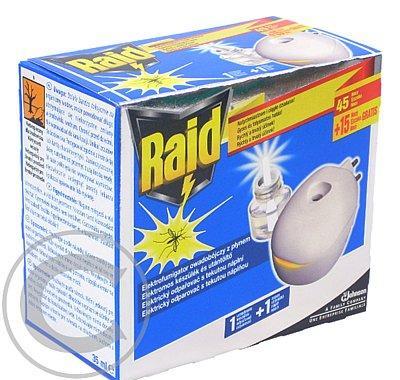 Raid elktrický strojek s tekutou náplní 35 ml (60nocí), Raid, elktrický, strojek, tekutou, náplní, 35, ml, 60nocí,